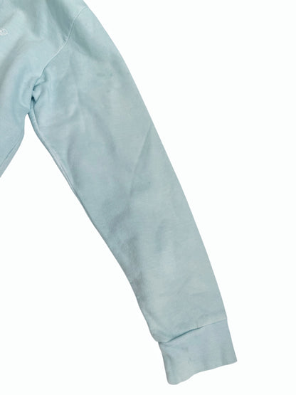 St Barths Exclusive Blue Overdyed Zip Rhodium Hoodie