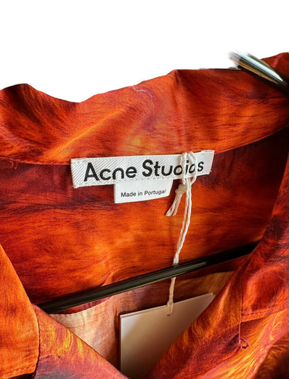 Viscose Oversized Flame Fur Shirt