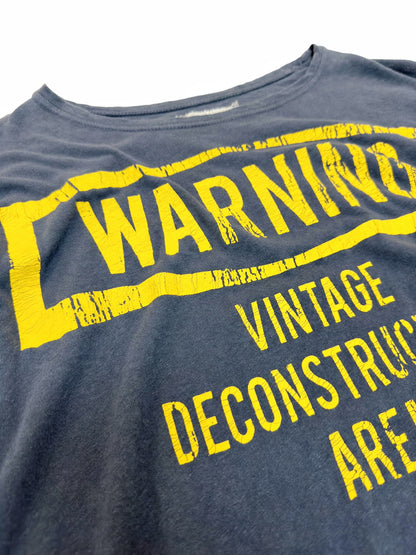 Warning Reconstruction “Vintage” Thin Shirt