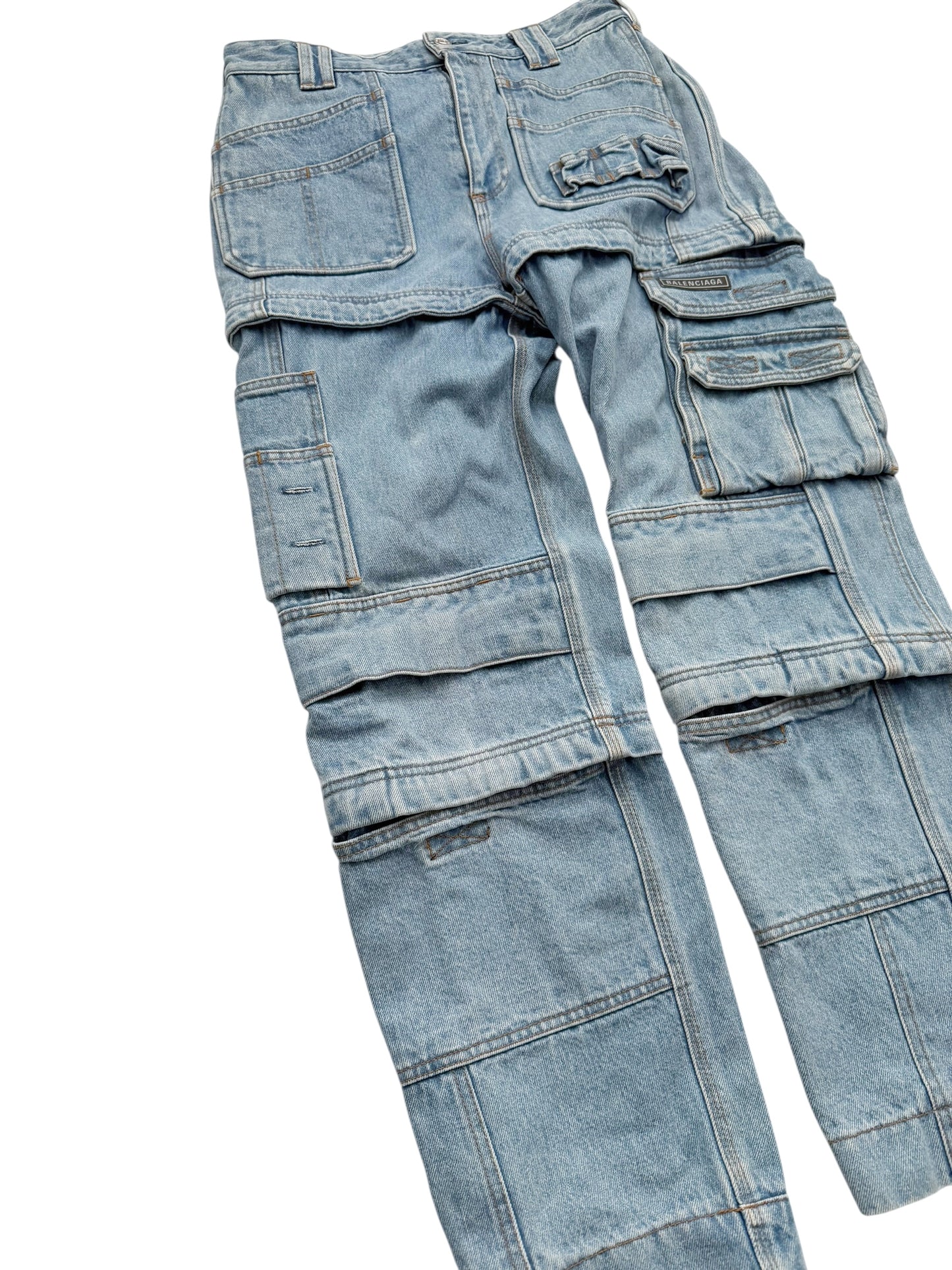 Modular Cargo Denim Jeans