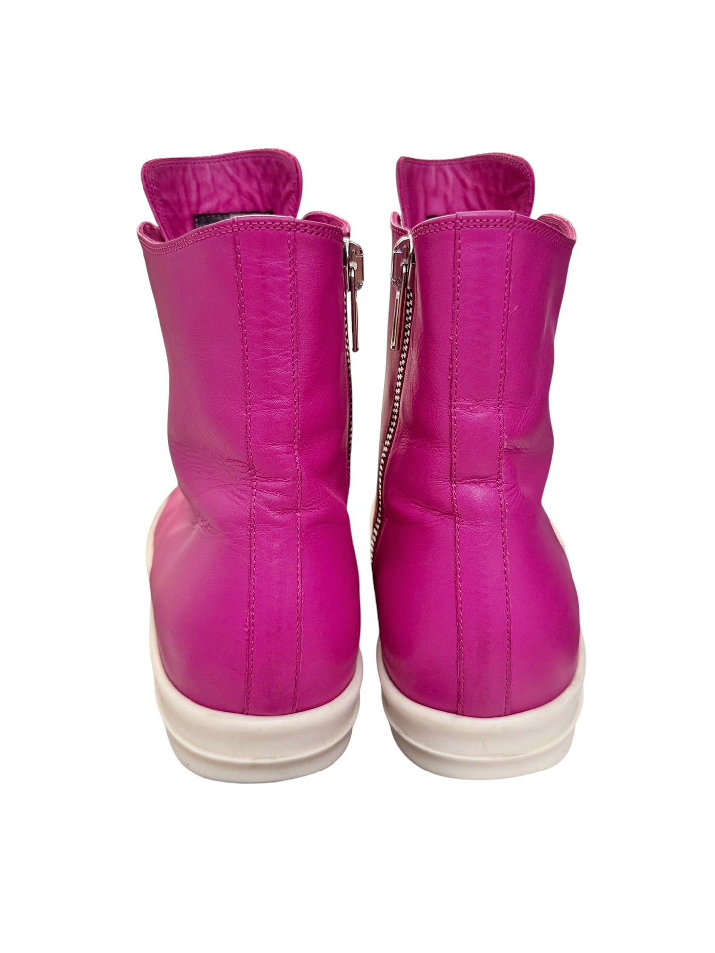 Edfu Hot Pink Leather High Ramones