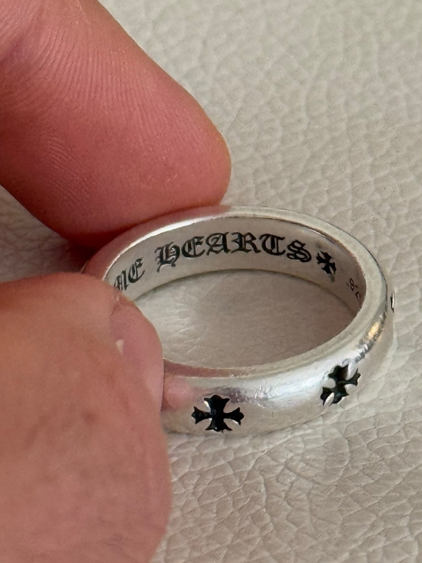 Negative Cross Silver Ring
