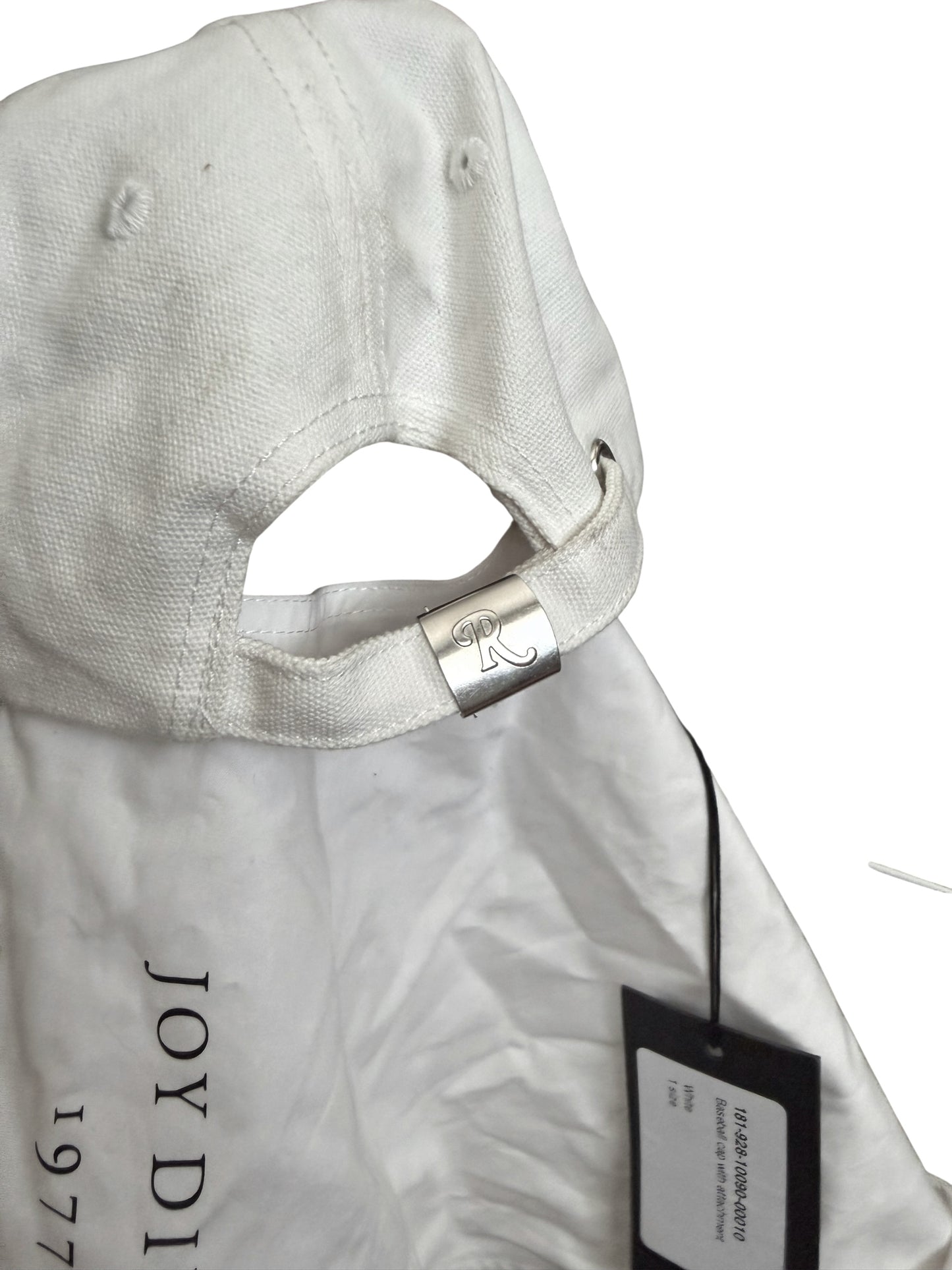 New Order Mask White Cap