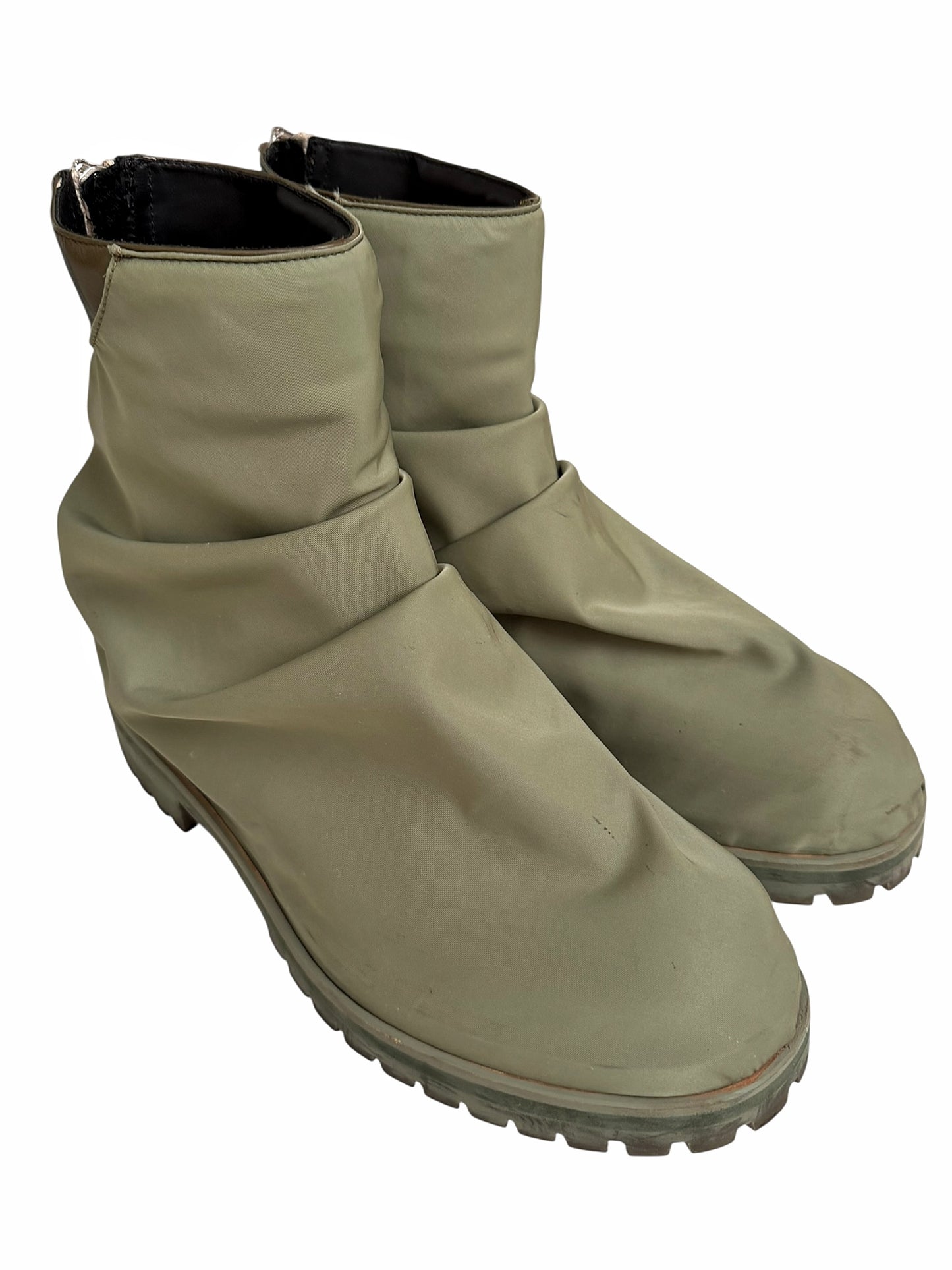 Military Nylon Green Marathon Boots
