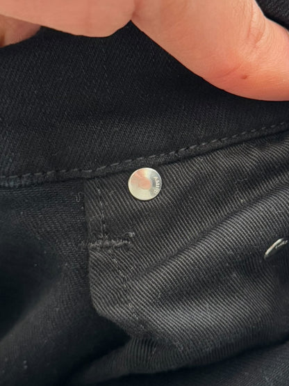 MX1 Green Ultra Suede Repair Skinny Denim