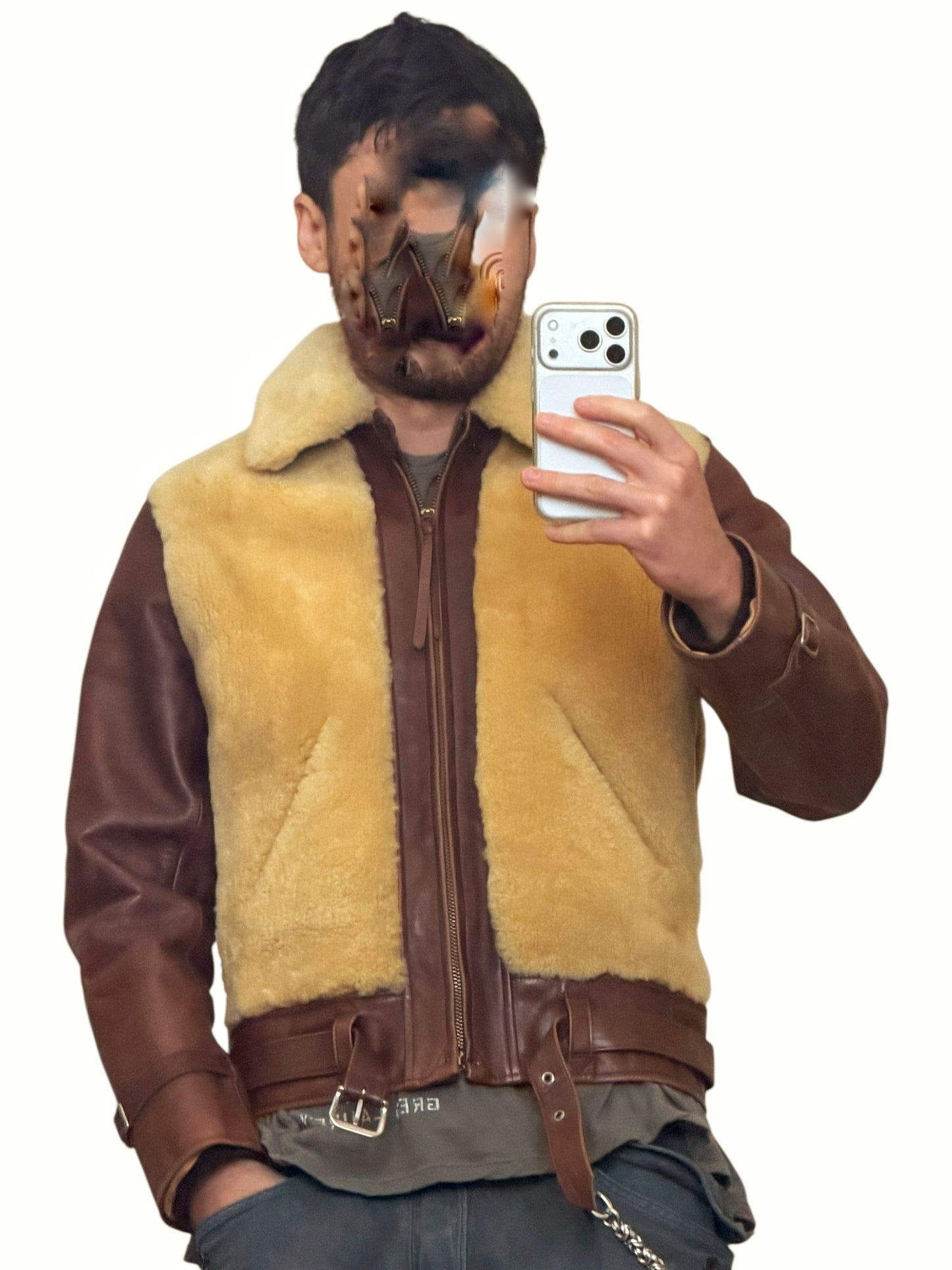 Laskinlamb Horsehide Grizzly Sherpa Re-Edition Jacket 1930’s