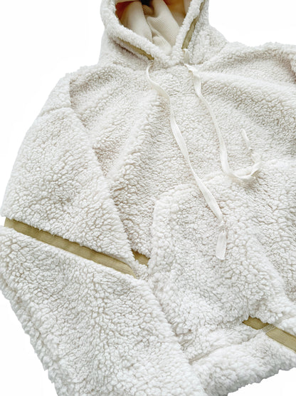 Faux Sherpa Fleece Oversized Hoodie