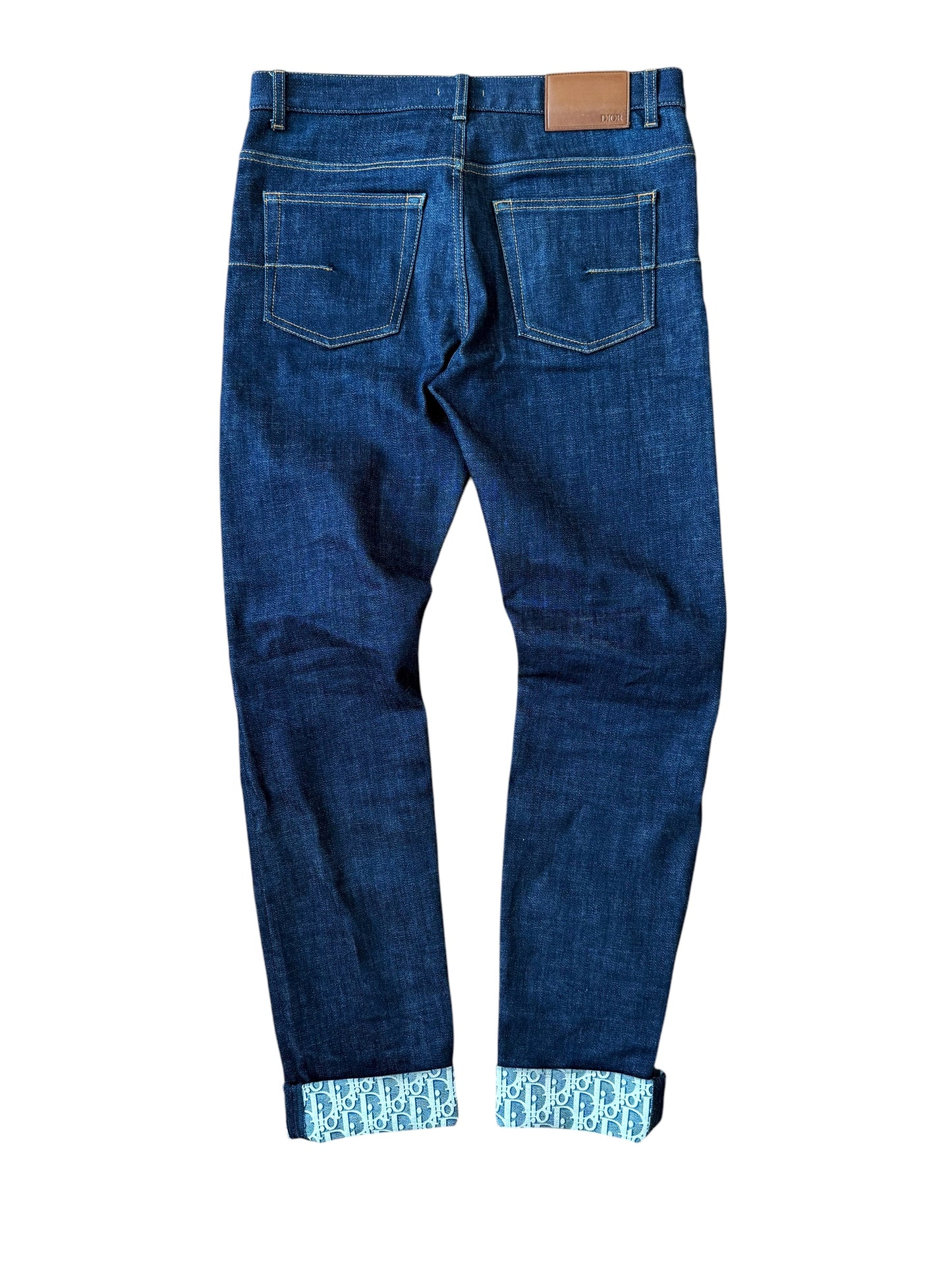 Trotter Monogram Cuff Denim
