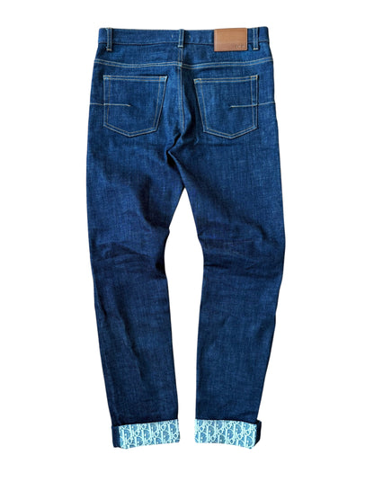 Trotter Monogram Cuff Denim