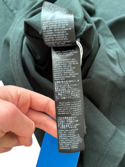 Green Adidas Embroidered Logo Oversized Shirt