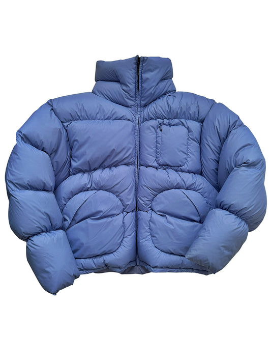 Quilted Volume Puffer Blue