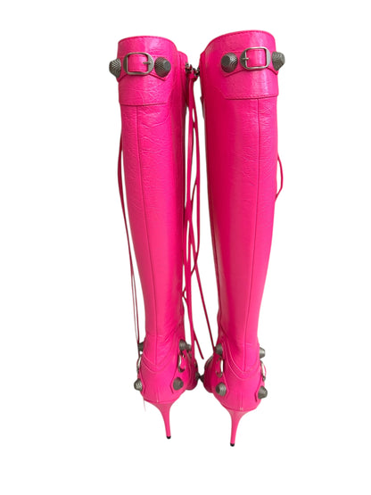 Fluo Pink Cagole Heel Boot Arena H90