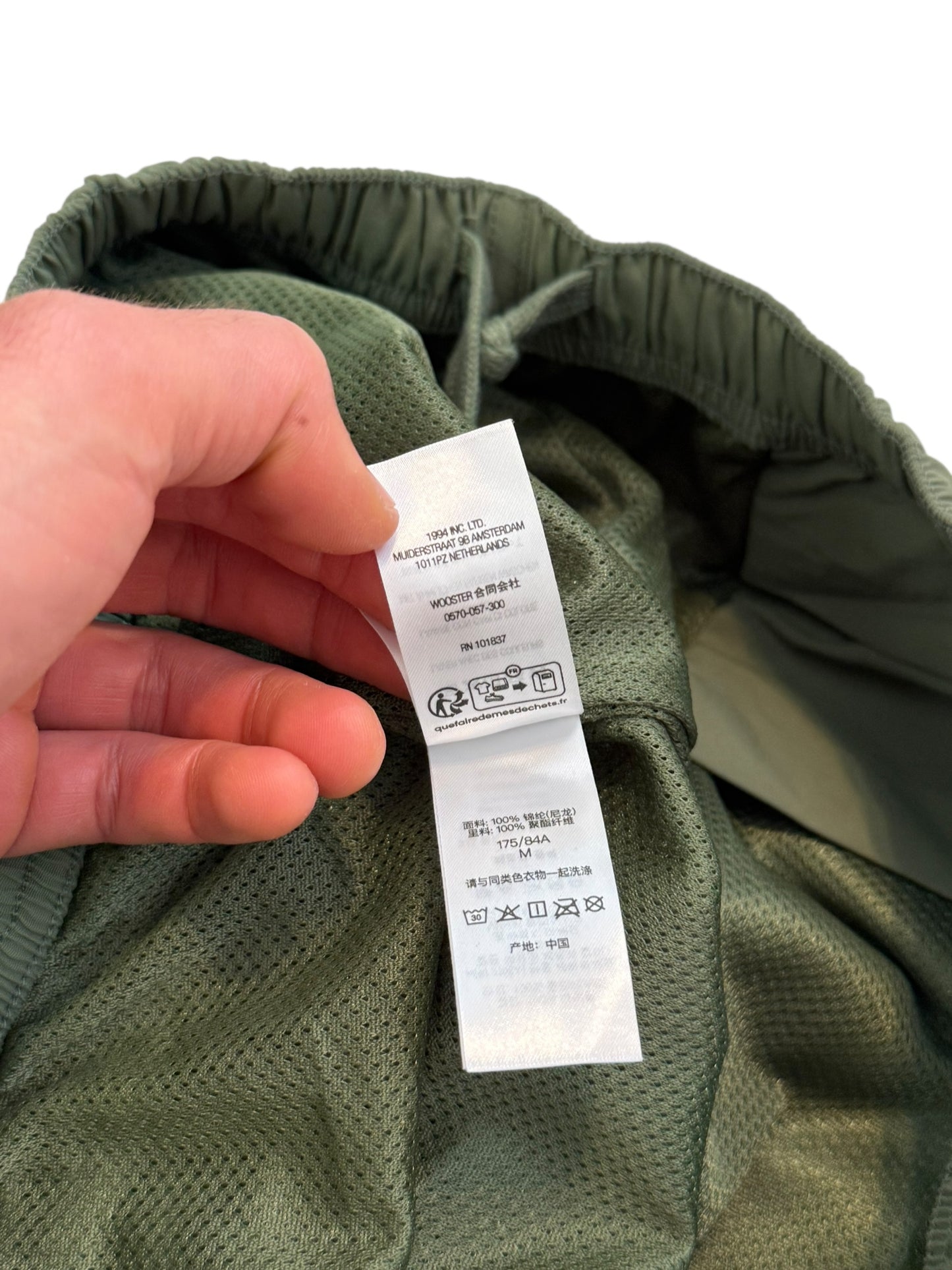 2023 Warmup Logo Zip Pants Olive