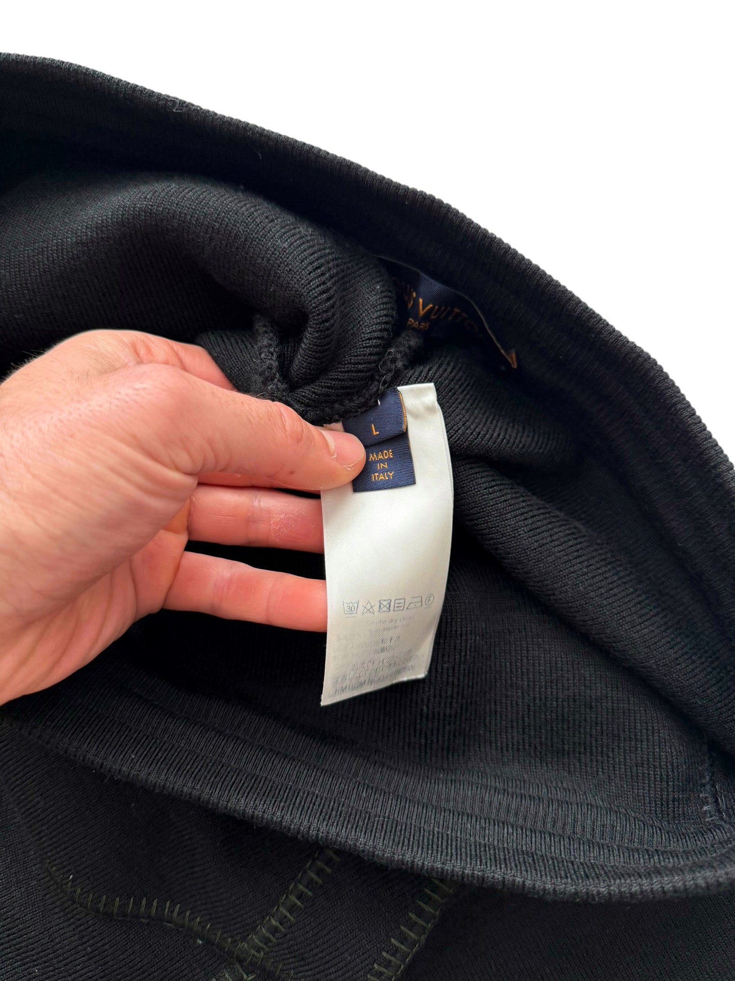 Reverse Pocket Contrast Knit Pants