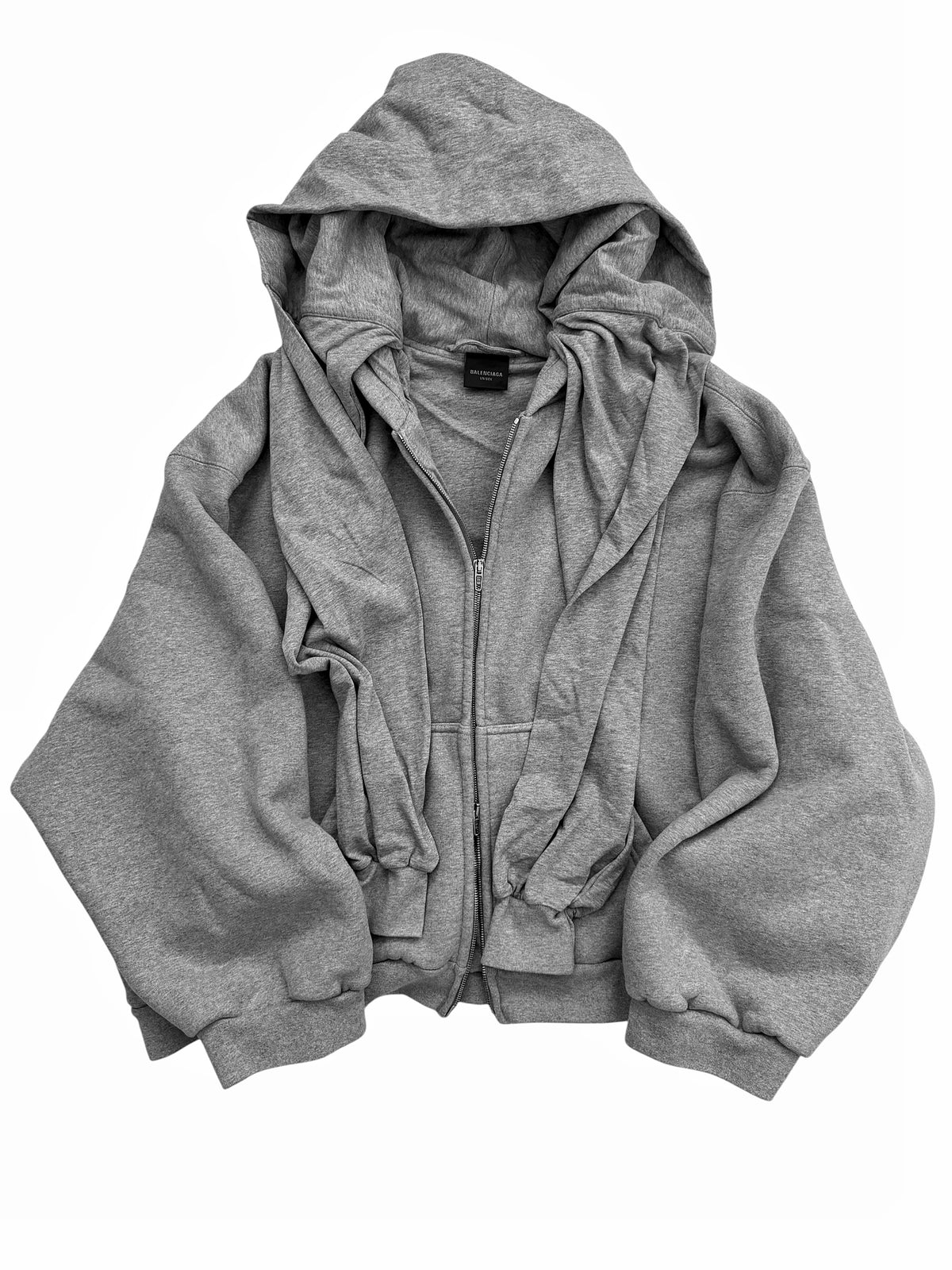 Grey Incognito Layer HEAVY Zip Hoodie