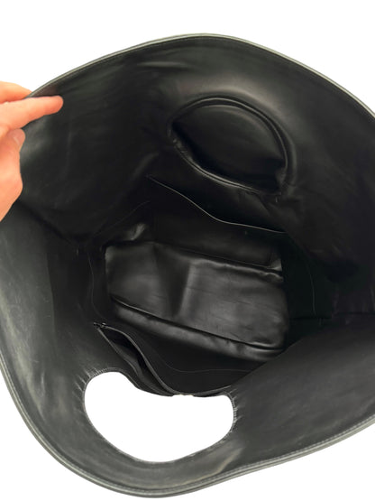 Black Glove Large Leather Bag
