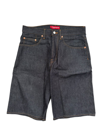 Raw Denim Baggy Shorts