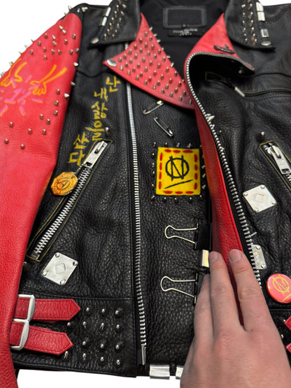 1/1 2018 Hand Customized Leather Punk Hope x Dream Future Jacket