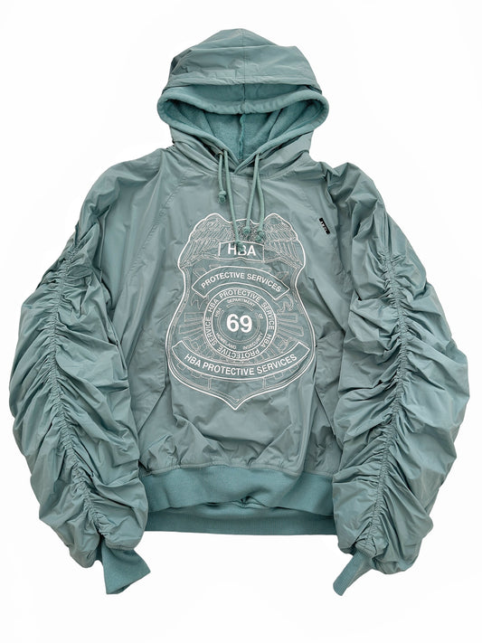 Veteran 69 Ruffled Layer Bomber Hoodie