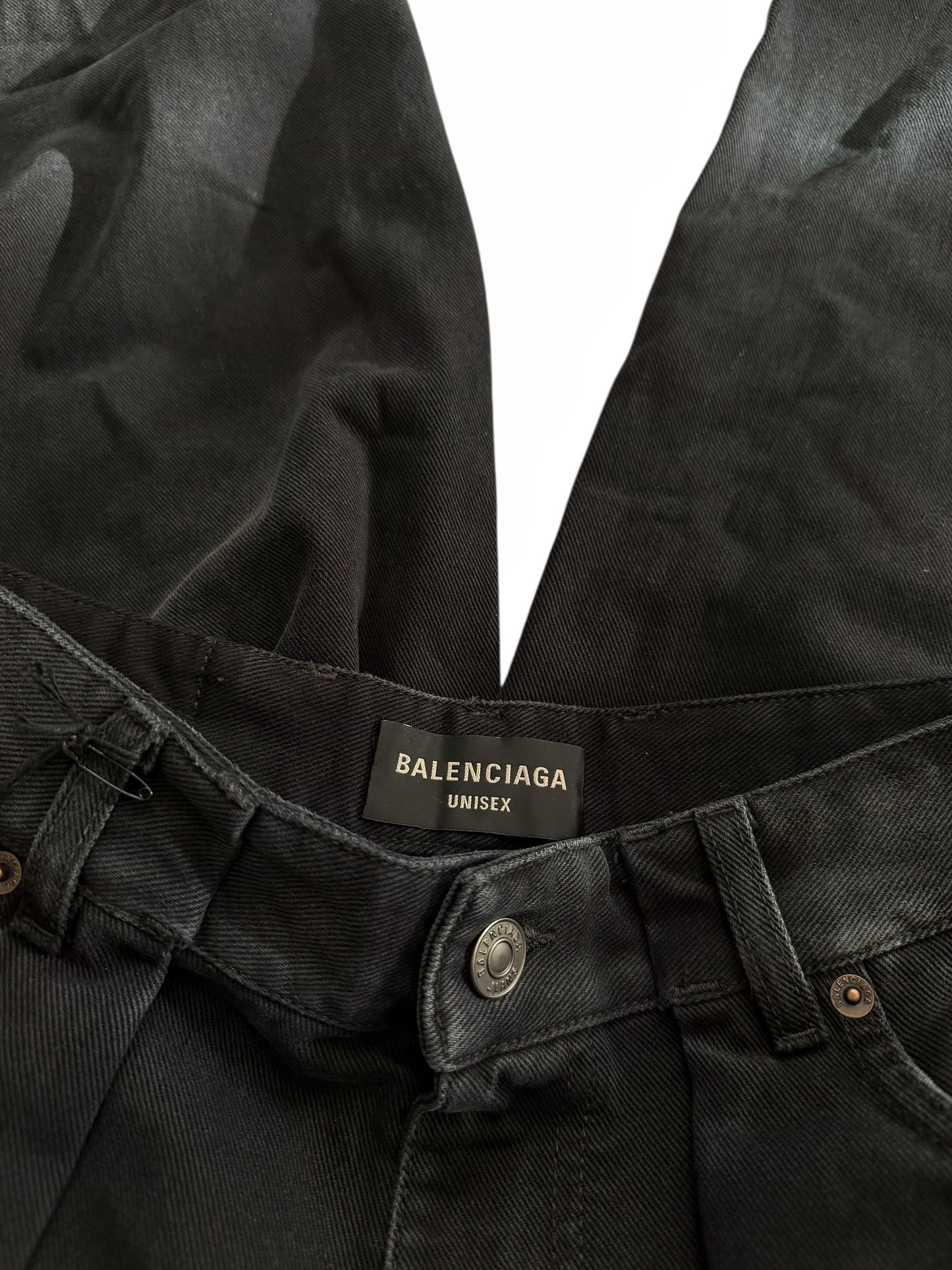 Left Hand Sun Fade Denim Double Leg