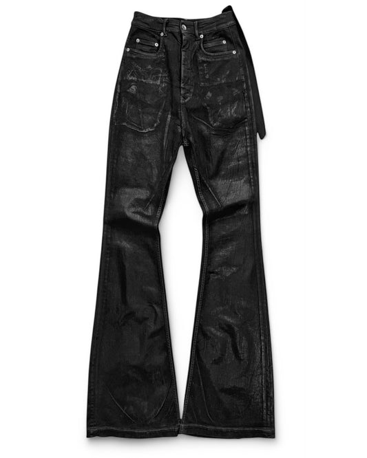 Waxed Foil Bolan Bootcut Flare Denim