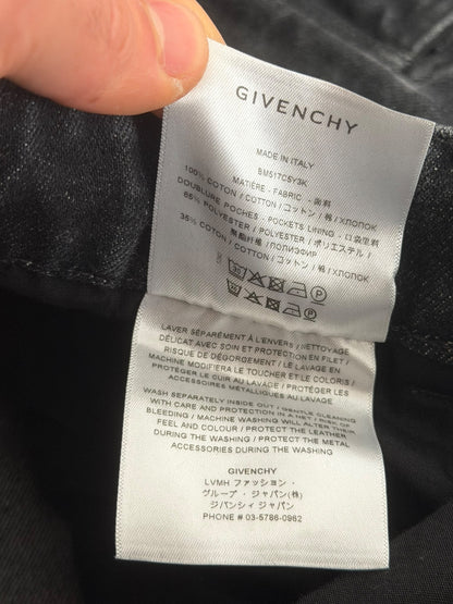 Baggy 4G Embroidered Logo Denim Cargo