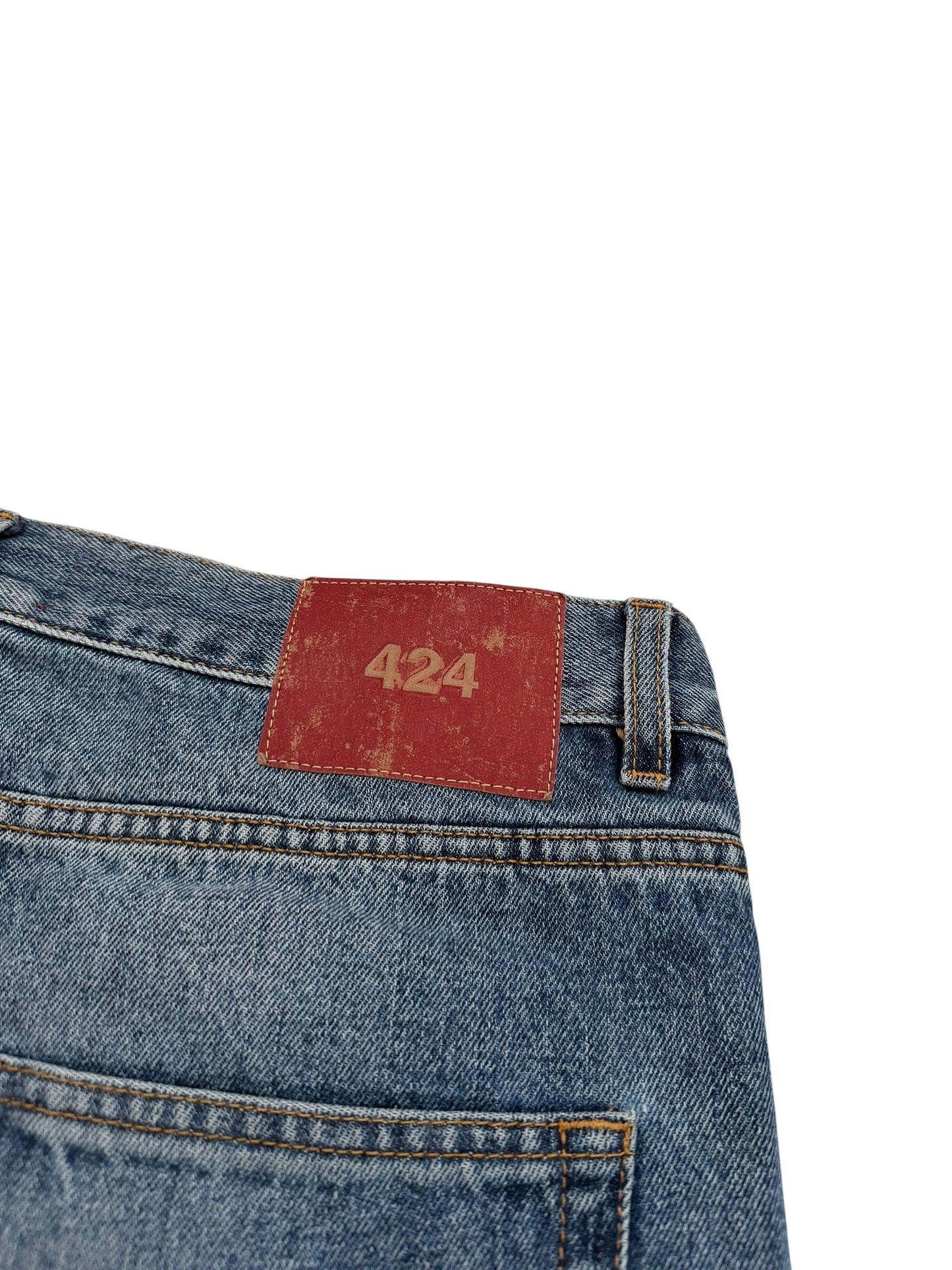Blue 5 Pocket Denim Jeans Pants
