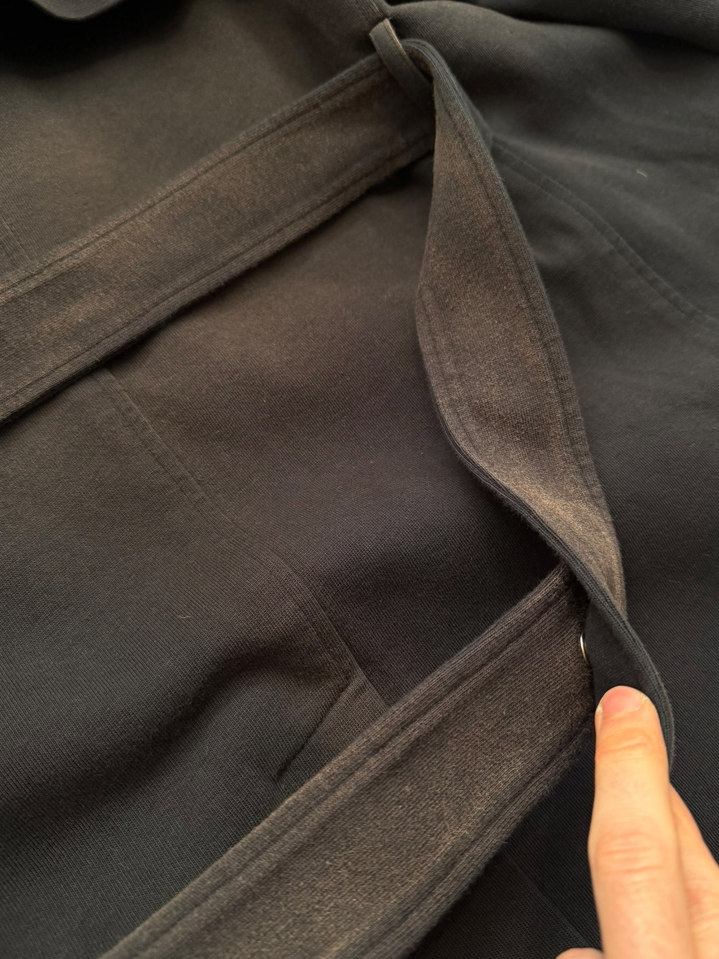 Reconstructed Sun Faded Jerseys Heavy Overcoat