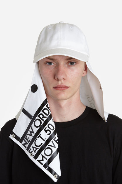 New Order Mask White Cap