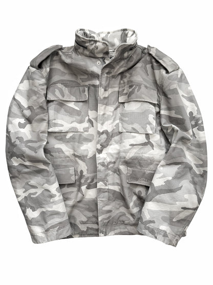 2024 Steroid Biker Camo Distressed Jacket