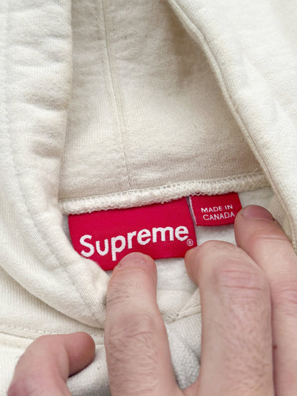 Micro Logo Hoodie (Natural White)
