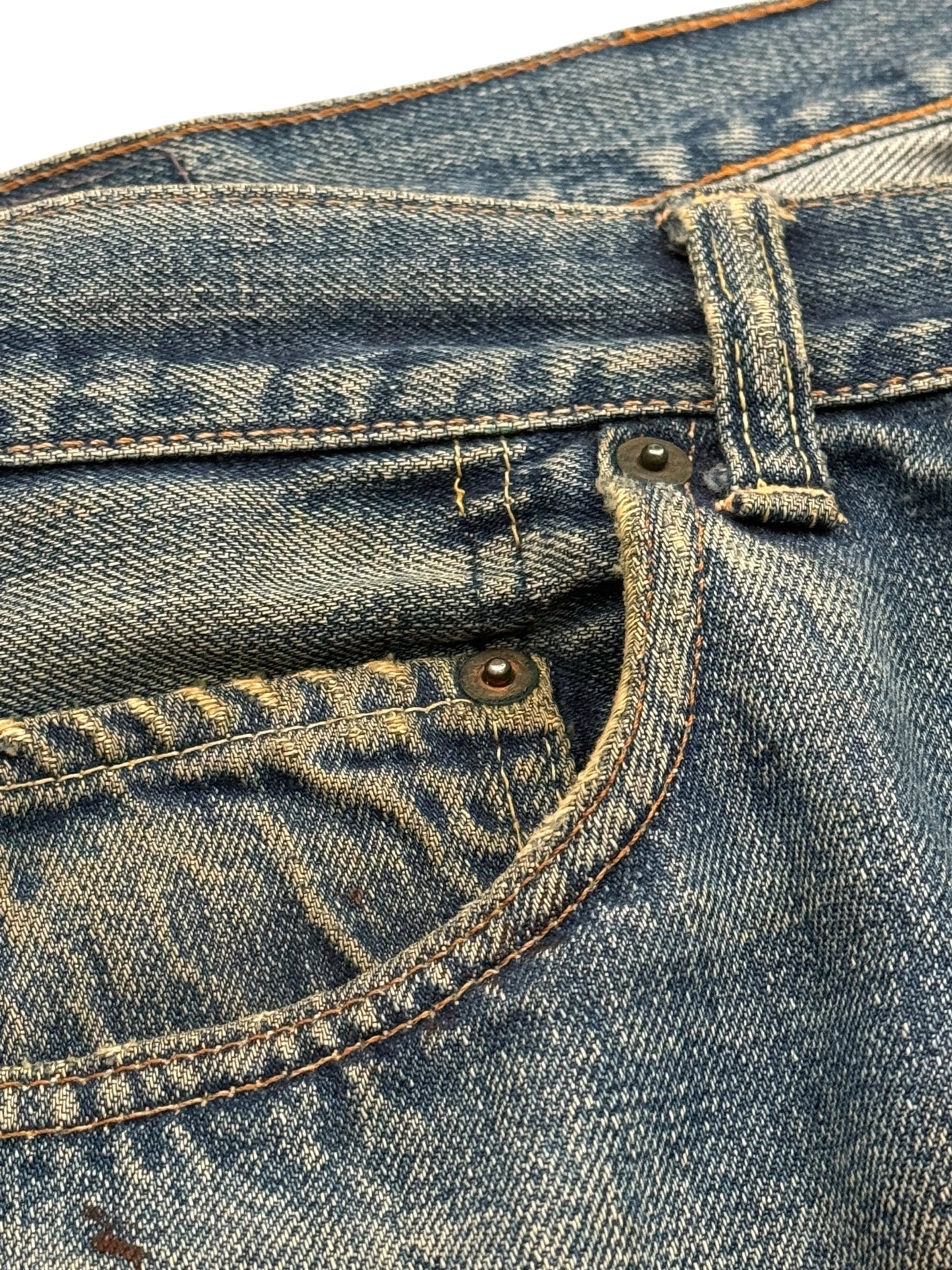 OG 1960’s Big E Selvedge Hidden Rivet 501 Denim
