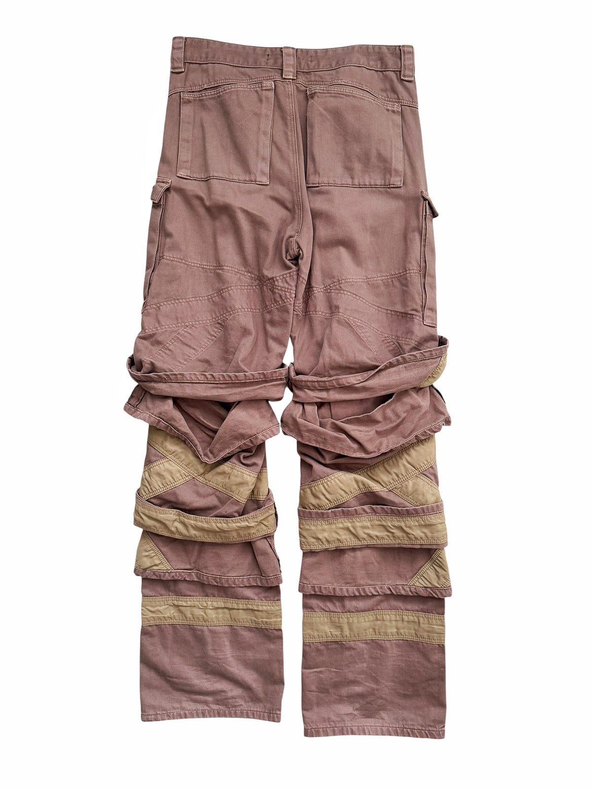 Brown Multi Cuff Cargos