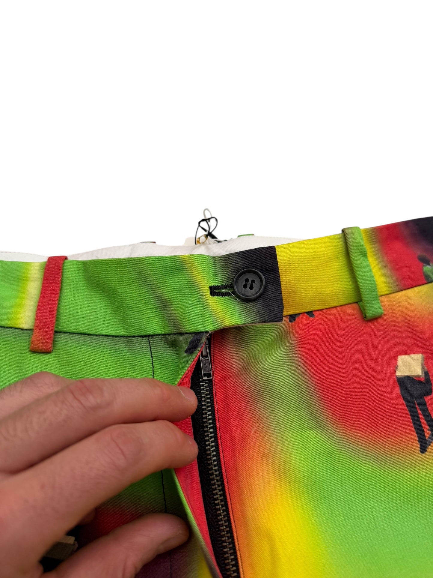 Box Man Psychedelic Print Pants