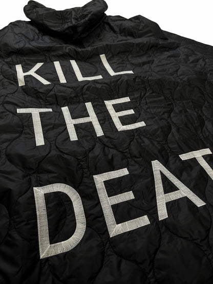 Kill the Death Quilted Poncho Parka