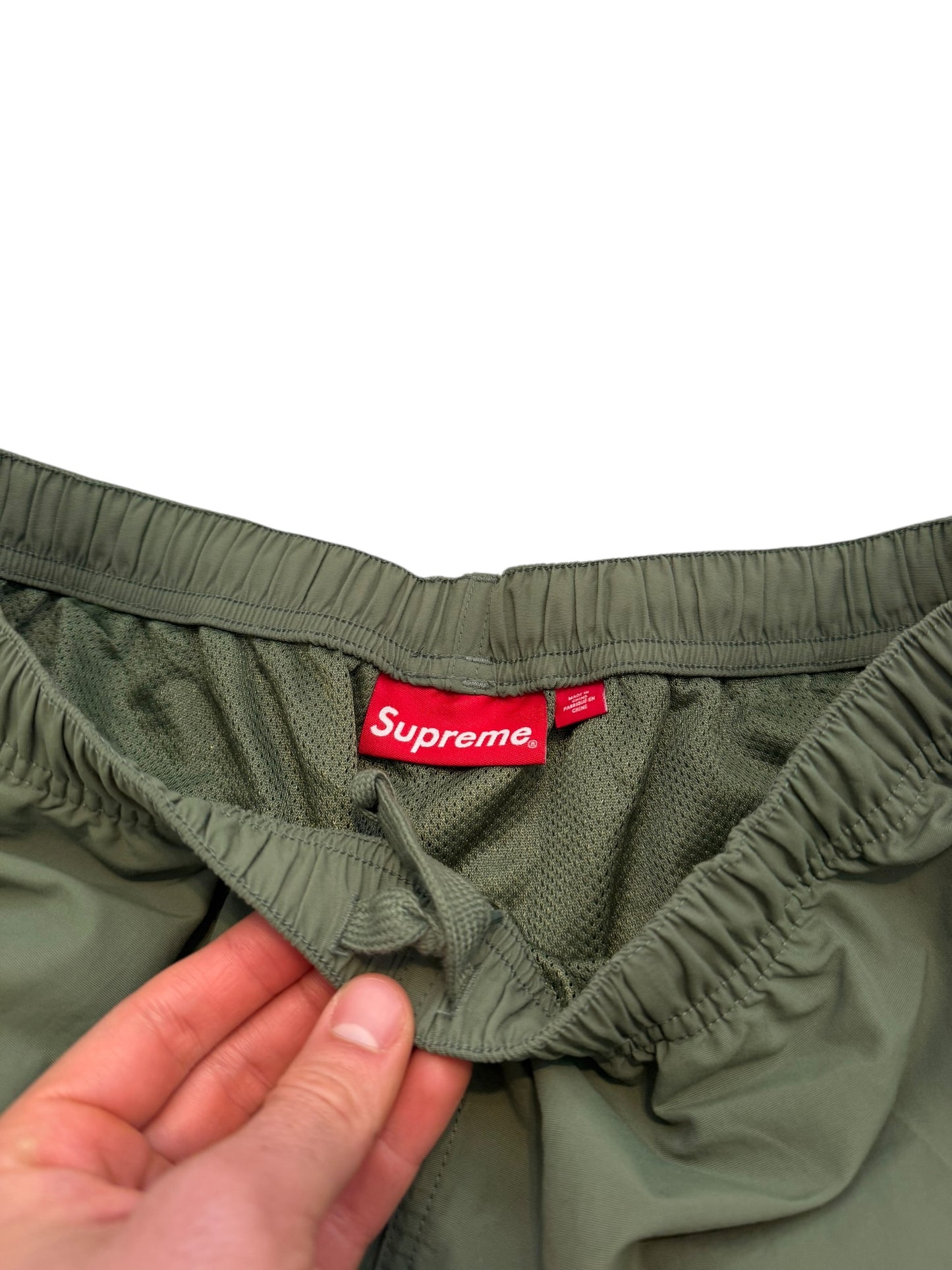2023 Warmup Logo Zip Pants Olive