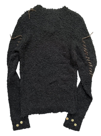 Hankford Fuzzy Boucle Wool Crewneck