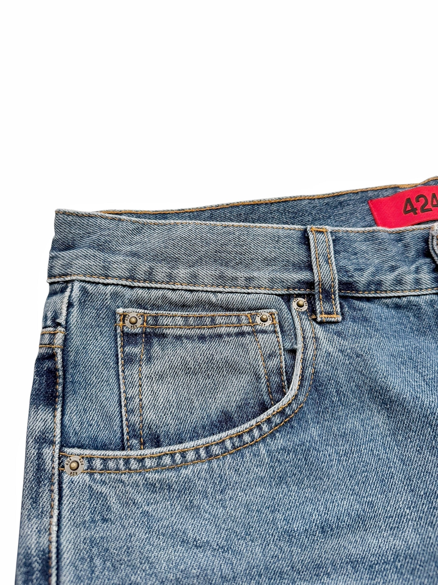 Blue 5 Pocket Denim Jeans Pants