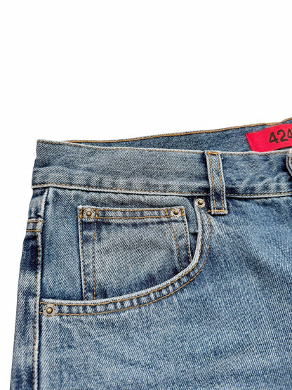 Blue 5 Pocket Denim Jeans Pants