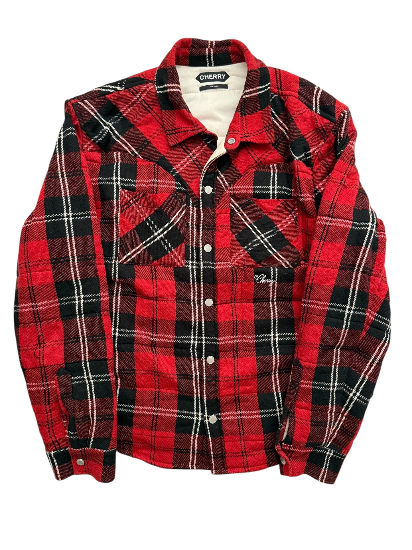 Insulated Puff Flannel Overshirt