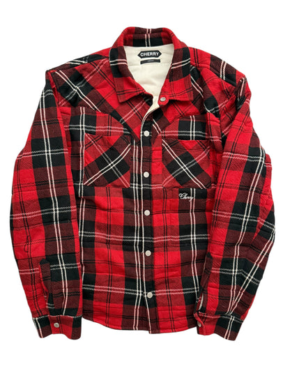 Insulated Puff Flannel Overshirt
