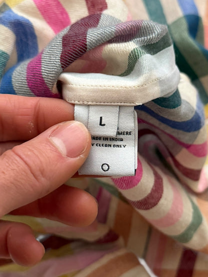 Pashmina Cashmere Madras Pattern Shirt