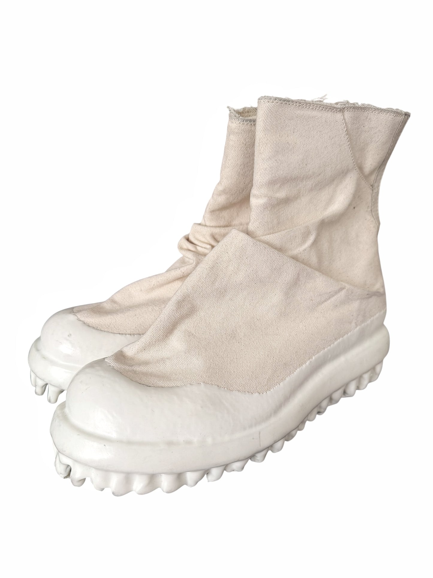 Distressed Canvas Drip Marathon Miner Boot