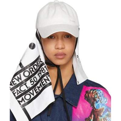 New Order Mask White Cap