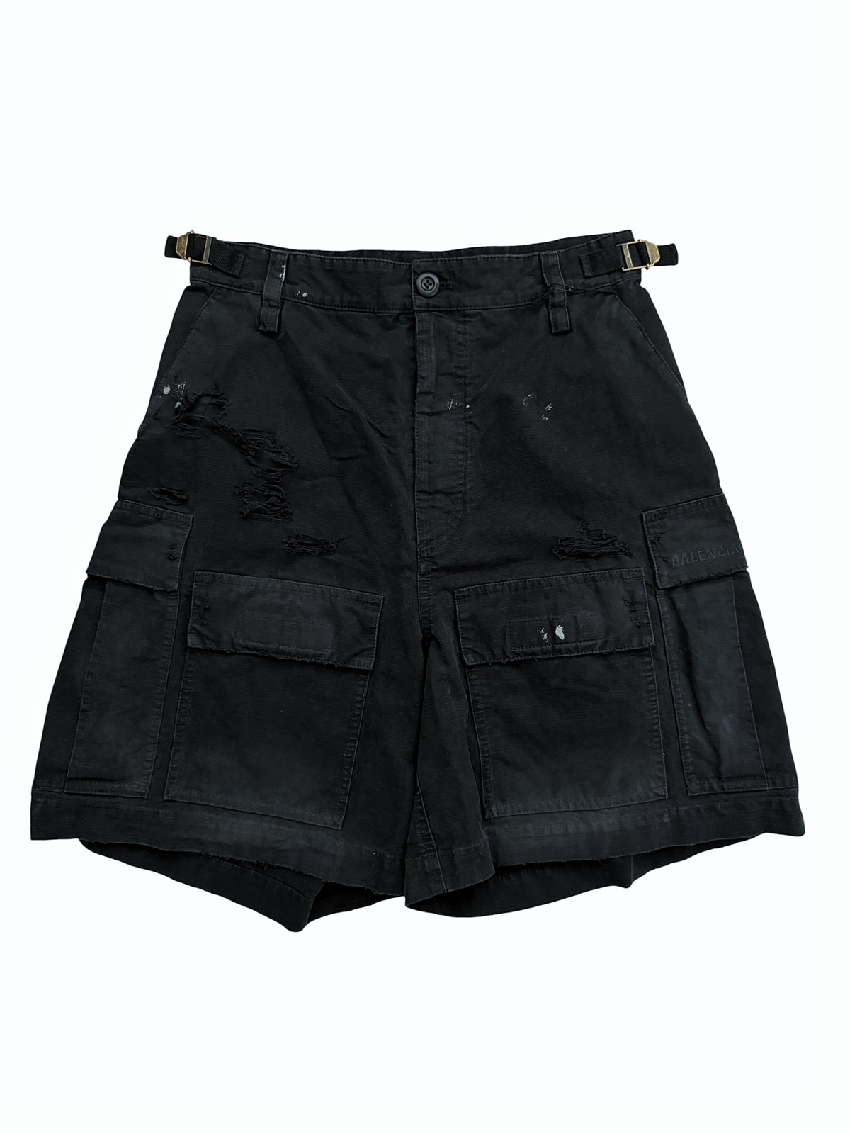 Thrashed Distressed Cargo Shorts