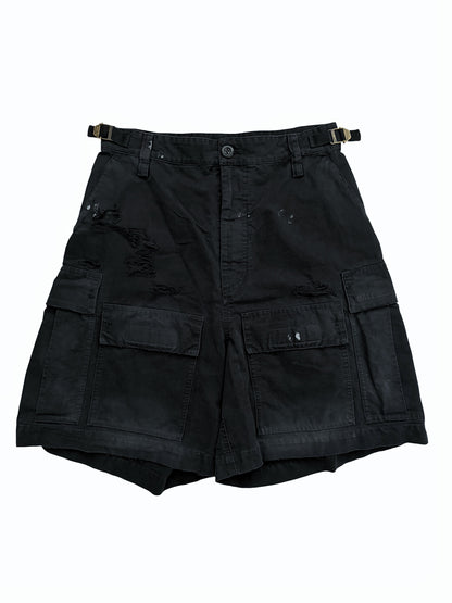 Thrashed Distressed Cargo Shorts