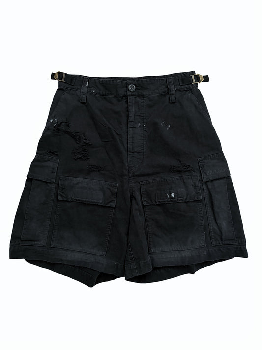 Thrashed Distressed Cargo Shorts