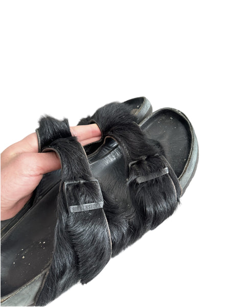 x Birkenstock Arizona Pony Hair Fur Sandals