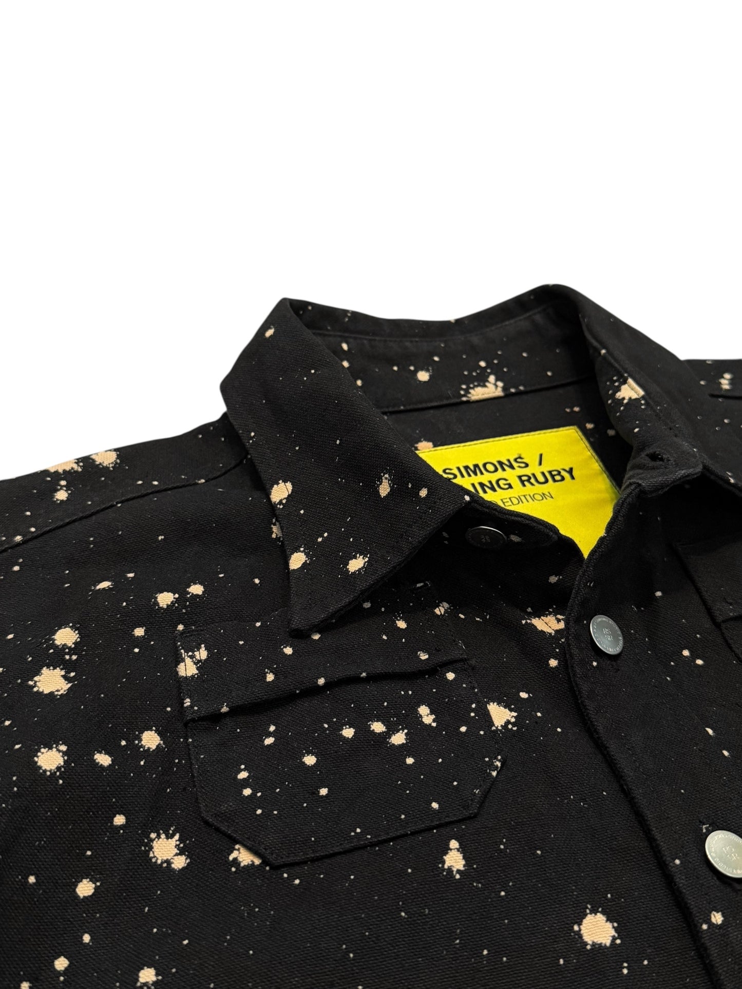 2014 Sterling Ruby Bleach Acid Splash Denim Over Shirt