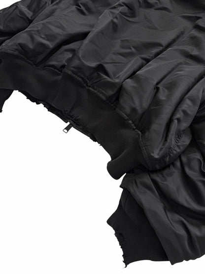 Incognito Silk Padded Distressed Bomber